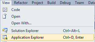 Visual Studio 2010 - Application Explorer Axapta Object Tree AOT