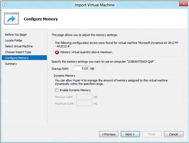 Windows 8 Hyper-V y Microsoft Dynamics AX
