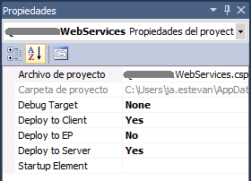 Propiedades Proyecto Visual Studio